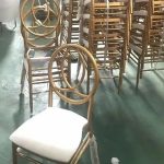 Gold O back Chairs