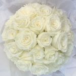 White Rose Artificial Bridal Bouquet
