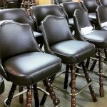 Black Luxury Bar Stool Heavy Duty