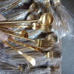 Gold Cutlery Sets.