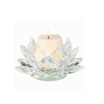 Crystal Candle Stand Flower Design
