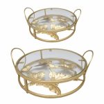 Round Butterfly Biscuit Stand 2pc