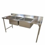 Double Bowl Sink Stainless Steel 1.8m