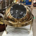 Round Gold Mirror Chaffing dishes